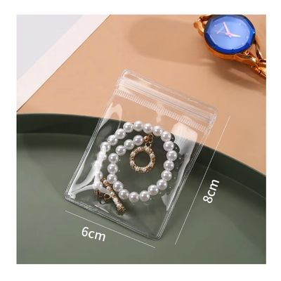 Transparent Jewelry Bag for Customized Small Size PVC Plastic Storage Boxes Packaging