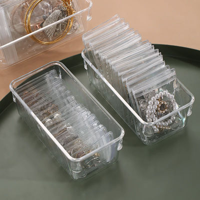 Customized Flat Type PVC Bags for Jewelry Transparent Small Size Plastic Storage Boxes Packaging