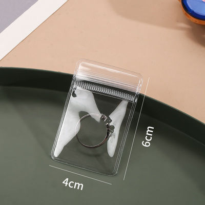 Transparent Jewelry Bag for Customized Small Size PVC Plastic Storage Boxes Packaging