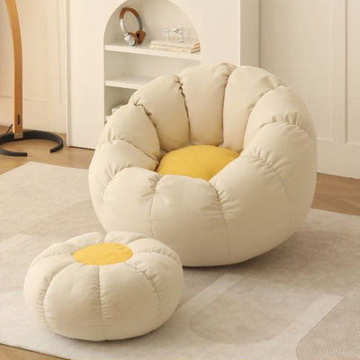 Upgrade Your Balcony or Living Room with this Modern Lazy Sofa Chair Includes Stool and Floor Design