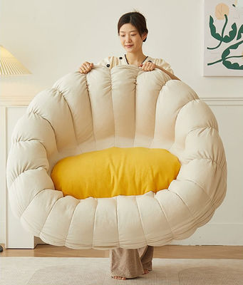 Upgrade Your Balcony or Living Room with this Modern Lazy Sofa Chair Includes Stool and Floor Design