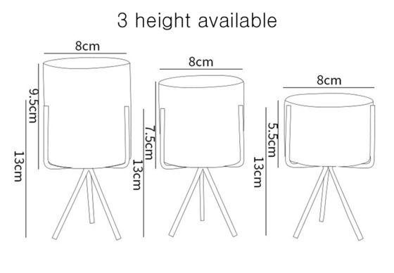 Home Garden Decorative Flower Pots with Ceramic Handmade Design and Metal Gold Stand in Chrome Plated Finish