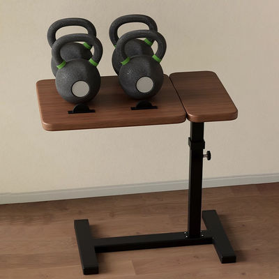 Home Furniture Overbed Table Mobile Computer Desk Adjustable Height Laptop Cart C Shaped Side for Dining Room Living Room