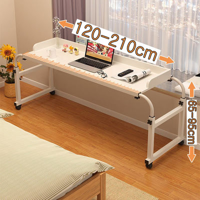 Modern Portable Bedroom Furniture Adjustable Cross Bed Desk with Wheels and Foldable Design
