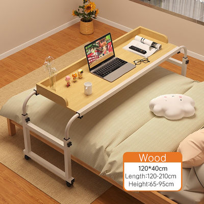 Modern Portable Bedroom Furniture Adjustable Cross Bed Desk with Wheels and Foldable Design
