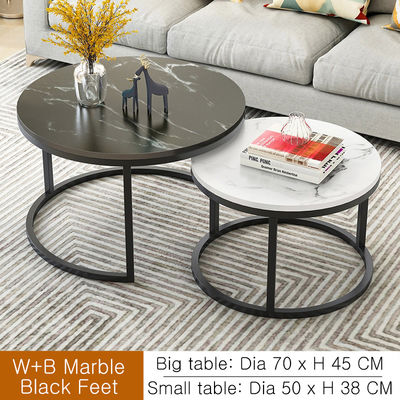 Living Room Furniture Modern Set of Two Wood Side Tables for Luxury Sofa Bedside Coffee Rack Home Interior