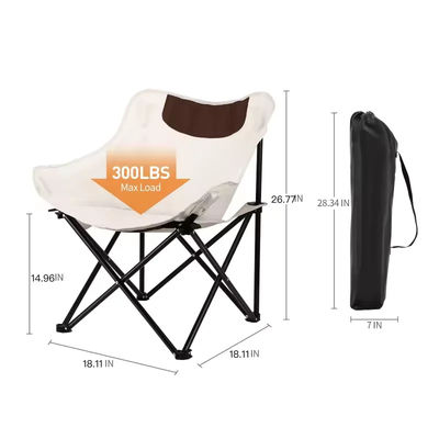 Aluminum Frame Folding Beach Camping Chair for Outdoor Activities and Fishing