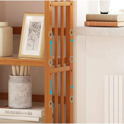 Customized Logo Living Room Bookshelf with Drawers Wooden Multi-Layer Floor Standing Bookcase Storage Rack