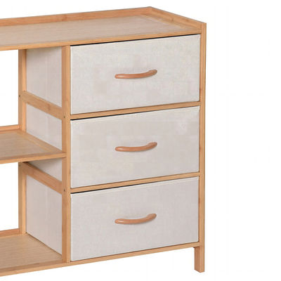 Storage Organizer Shelf Drawer Cabinet, Chest, Rack, Living Room with Fabric