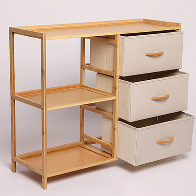 Storage Organizer Shelf Drawer Cabinet, Chest, Rack, Living Room with Fabric