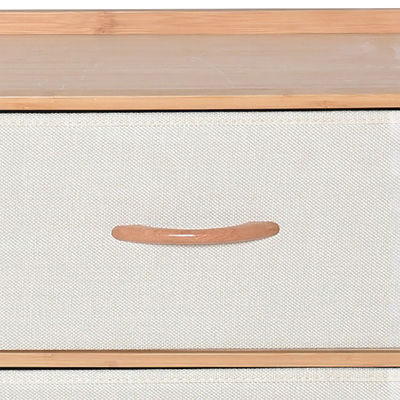 Storage Organizer Shelf Drawer Cabinet, Chest, Rack, Living Room with Fabric