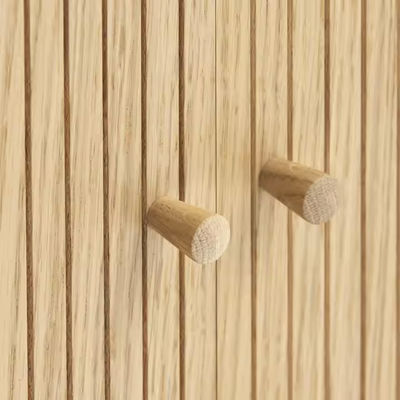 Mid Modern Media Console, TV Stand Cabinet, Living Room Center Table with Storage