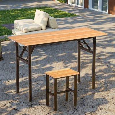 Folding Kitchen Table Foldable Dinning Dining Banquet Restaurant Leisure Dessert