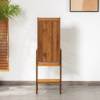 Storage Organizer Cabinet in Living Room, Bed Side Night Stand Shelf, Rack Bookcase,Record Player Ladder