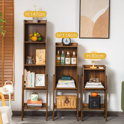 Storage Organizer Cabinet in Living Room, Bed Side Night Stand Shelf, Rack Bookcase,Record Player Ladder