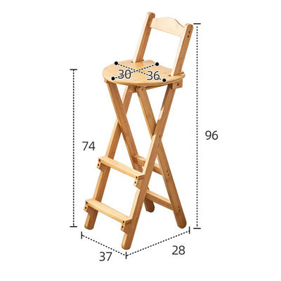 Modern Home Bar Folding Counter Table with High Stool Space-Saving Kitchen Dining Set for Home Furniture