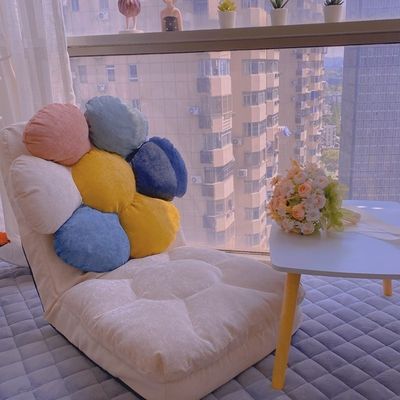 Adjustable Gaming Floor Chair for Living Room Recliner Comfortable Lazy Sofa Seat with Back Support for Reading