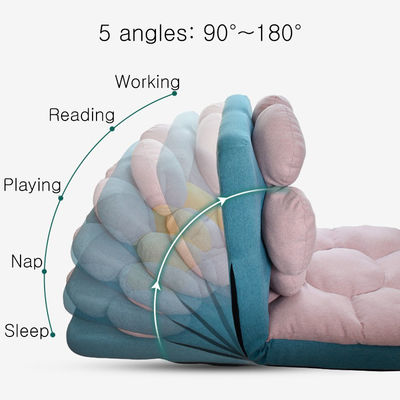 Adjustable Gaming Floor Chair for Living Room Recliner Comfortable Lazy Sofa Seat with Back Support for Reading