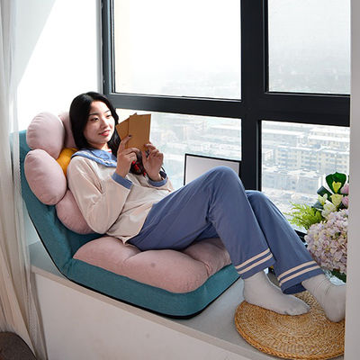 Adjustable Gaming Floor Chair for Living Room Recliner Comfortable Lazy Sofa Seat with Back Support for Reading