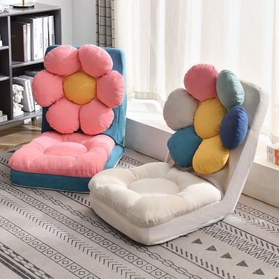 Adjustable Gaming Floor Chair for Living Room Recliner Comfortable Lazy Sofa Seat with Back Support for Reading