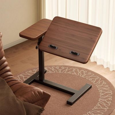 Movable Lifting Sofa Side Table, Balcony Bedroom Bedside Home Living Room Folding Coffee