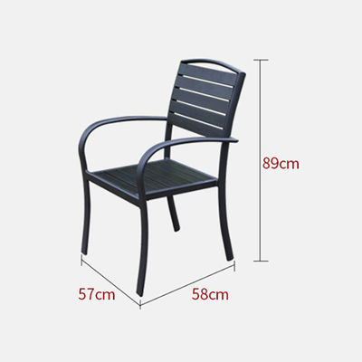 Modern Outdoor Courtyard Table Chairs Combination Corrosion Plastic for Garden Cafe Balcony Park Entry or Home Bar Leisure