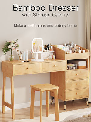 Intergrated Vanity Desk, Makeup with Drawers, Writing Table Dressing , Bedroom Furniture Set