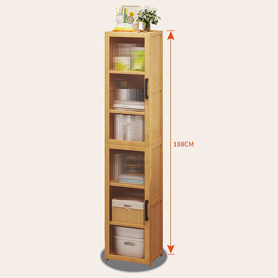 Tall Book Shelves for Living Room Household Storage Cabinet Door Organizer Container for Bedroom Library Living Room Furniture
