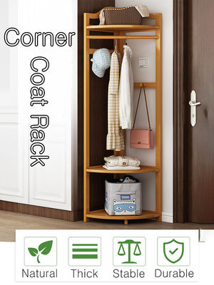Modern Multifunctional Corner Rack for Home Furniture Space-Saving Wardrobe for Clothes Coat Shoe Bags Hat Hanging in Bedroom