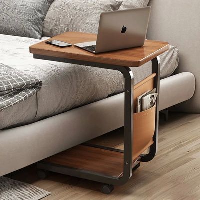 Side Table for Living Room, Mobile Coffee , C-shaped Sofa Cabinet, Simple Small Square , Bedroom Bedside