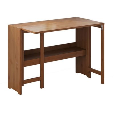Home Furniture Folding Desks for Small Spaces, Laptop Workstation Table Office, Study Desk Cabinet Storage Shelf