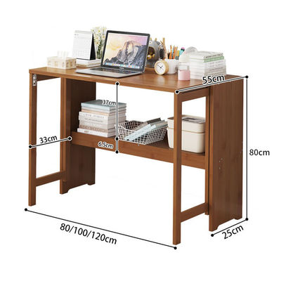 Home Furniture Folding Desks for Small Spaces, Laptop Workstation Table Office, Study Desk Cabinet Storage Shelf