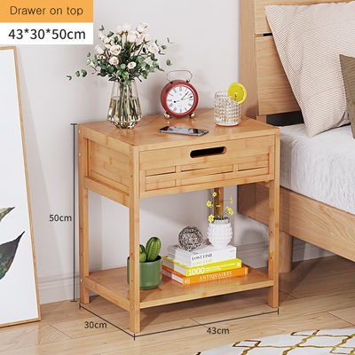 Modern Freestanding Storage Rack Cabinet Drawer Bedside Desk Side Nightstands Organize Daily Use Sundries Bedroom Living Room