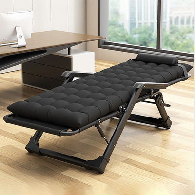 Household Folding Bed, Ultra Light Adjustable Height Camp Cot, Multi-Function Reclining Lounge Chair Portable Outdoor