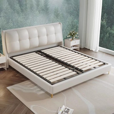 Thick Solid Wood 1.8m Bed Board Foldable Tatami Mat Iron Pipe and Frame Space Saving in Room