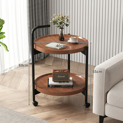 Side Small Coffee Table Trolley Simple Sofa Cabinet Mobile Home Bedroom Bedside Shelf