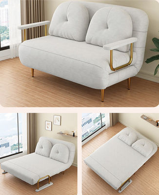 Sofa Bed Chair 3-in-1 Multi-Function Folding Ottoman, with Adjustable Backrest Convertible Large for Living Room