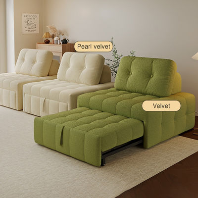 Sofa Bed Style Puff Sitting and Sleeping Dual-purpose Study Balcony Small Apartment Fabric Folding 88cm Single