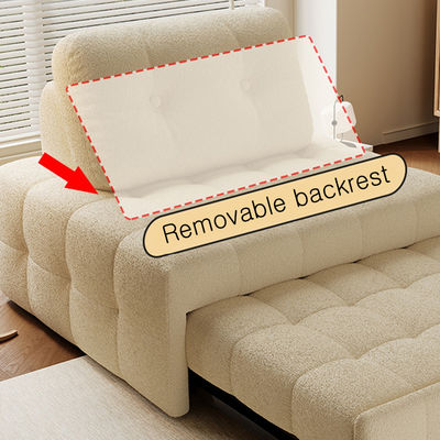 Sofa Bed Style Puff Sitting and Sleeping Dual-purpose Study Balcony Small Apartment Fabric Folding 88cm Single