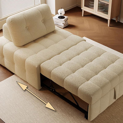 Sofa Bed Style Puff Sitting and Sleeping Dual-purpose Study Balcony Small Apartment Fabric Folding 88cm Single