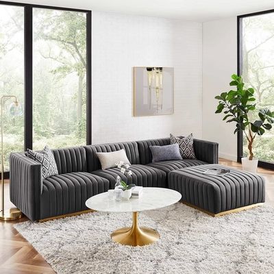 Modern Simple Light Luxury Fabric Sofa Large Business Leisure for Living Room Furniture
