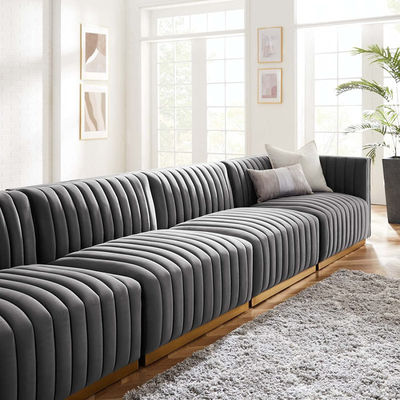 Modern Simple Light Luxury Fabric Sofa Large Business Leisure for Living Room Furniture