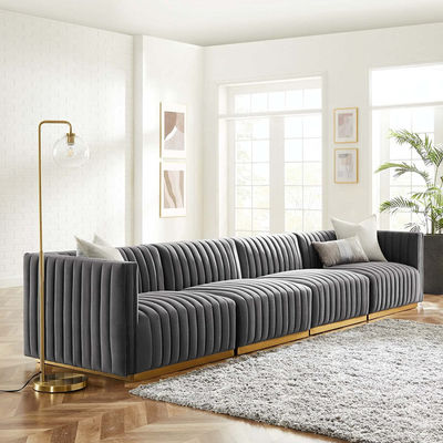 Modern Simple Light Luxury Fabric Sofa Large Business Leisure for Living Room Furniture