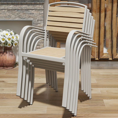 Outdoor Leisure Table Chair  Wood Antiseptic Plastic for Courtyard Villa Terrace Garden Balcony Cafe-Kitchen Application