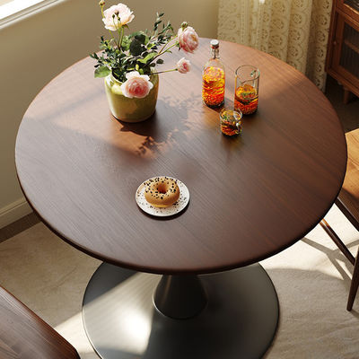 Nordic Simple Round Dining Table Furniture, Coffee , Sofa Side Bed Cable, Small Reception