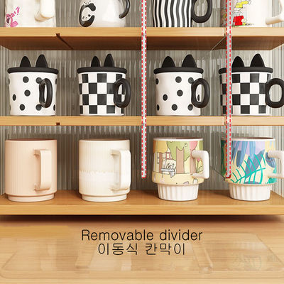 Rack for Mug Cup Storage,Acrylic Desktop Cosmetics ,Kitchen Pantry ,Water Bottle Organizer Cabinet