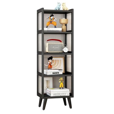 Cube Shelf Kitchen Storage Cabinet with 3/4/5 Tiers Bookshelf and Legs for Household Organizer for Living Room Rack