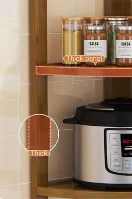 Free-Standing Corner Spice Organizer Holder Space-Saving Microwave Oven Rack for Home Office Kitchen Kitchen Islands Carts