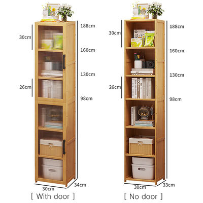 Storage Cabinet Organizer Container, Multi-layers Cube with Doors, Book Rack Shelf, Bookcase Furniture