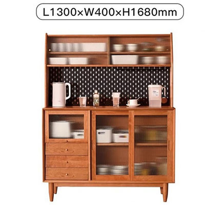 Nordic Solid Wood Sideboard Cherry Storage Cabinet Japanese Restaurant Cupboard Kitchen Furniture
